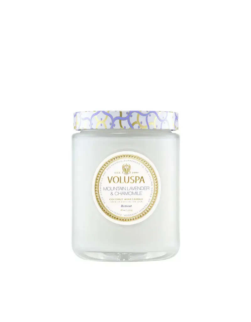 Voluspa Mountain Lavender & Chamomile 18 oz. Large Jar Candle