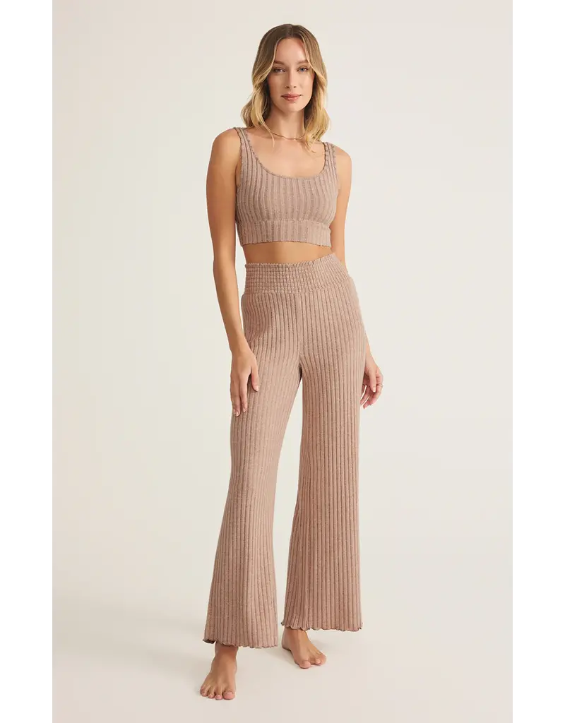 Z Lounge Dawn Smocked Rib Pant