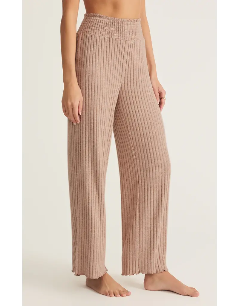 Z Lounge Dawn Smocked Rib Pant