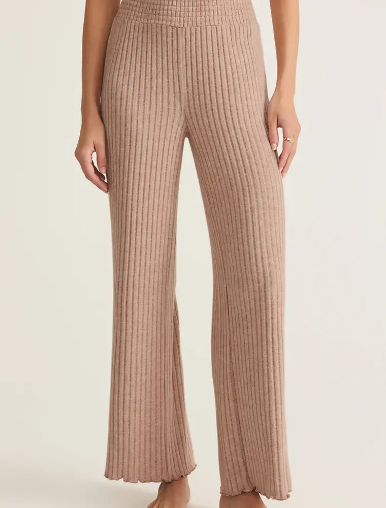 Z Lounge Dawn Smocked Rib Pant