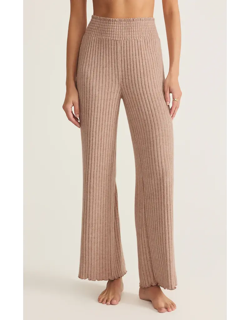 Z Lounge Dawn Smocked Rib Pant
