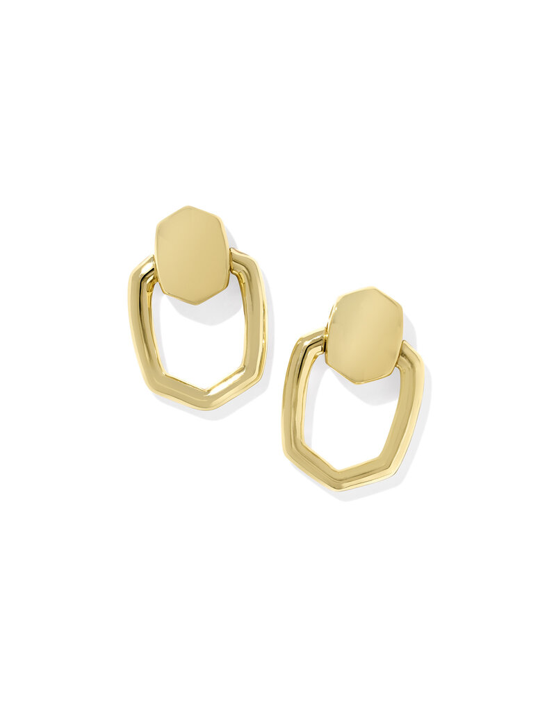 Kendra Scott Kai Open Frame Earring Gold