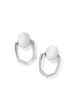 Kendra Scott Kai Open Frame Earring Rhodium