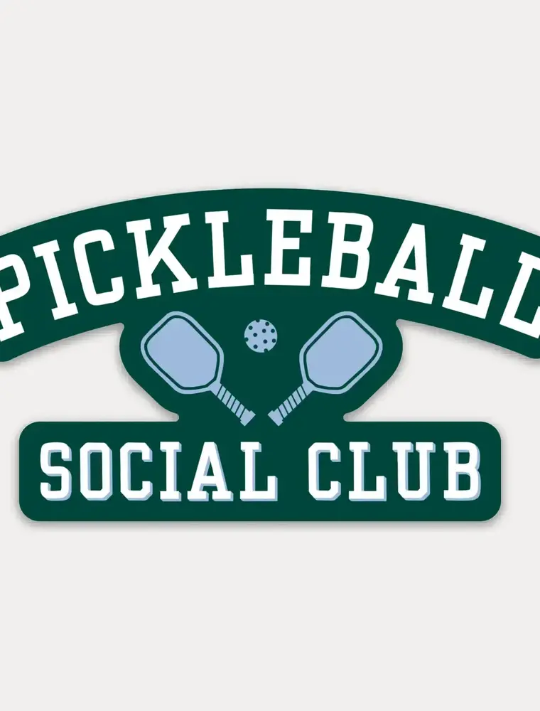 Just Follow Your Art Pickleball Social Club Sticker