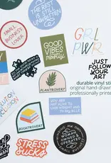 Just Follow Your Art Friendship Bracelets Sticker