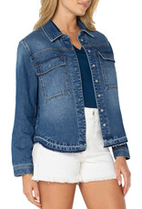 Liverpool Split Back Shirt Jacket