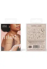 inkd by dani Hand Drawn Temporary Tattoos (outline pack)