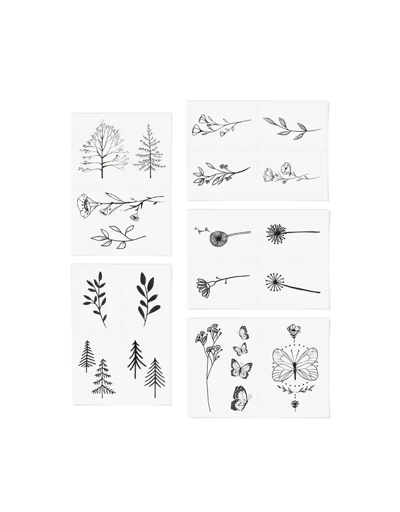 inkd by dani Hand Drawn Temporary Tattoos (wild thing pack)