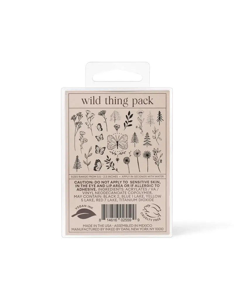 inkd by dani Hand Drawn Temporary Tattoos (wild thing pack)