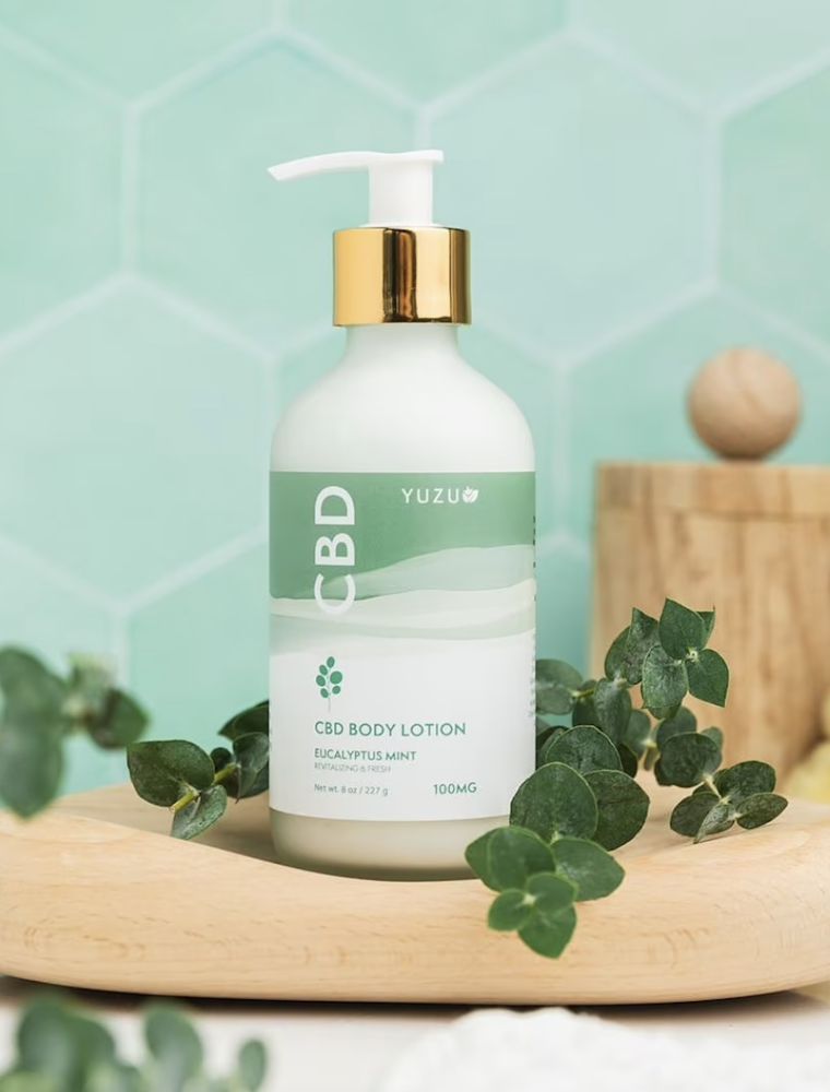 Yuzu Soap CBD Body Lotion Eucalyptus Mint 100mg