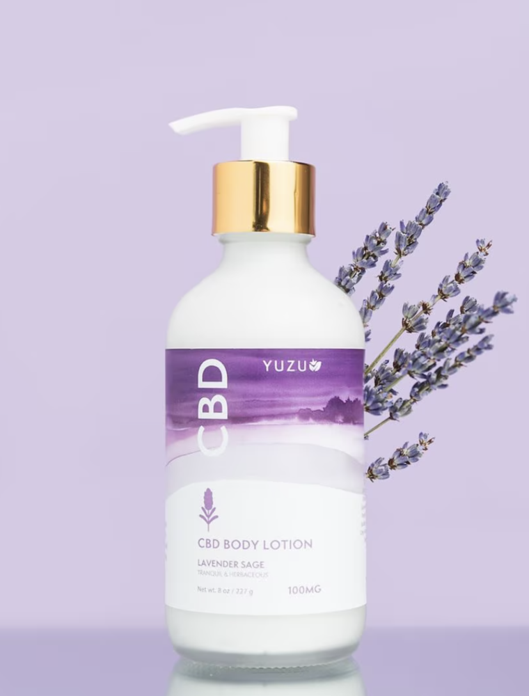 Yuzu Soap CBD Body Lotion Lavender Sage 100mg