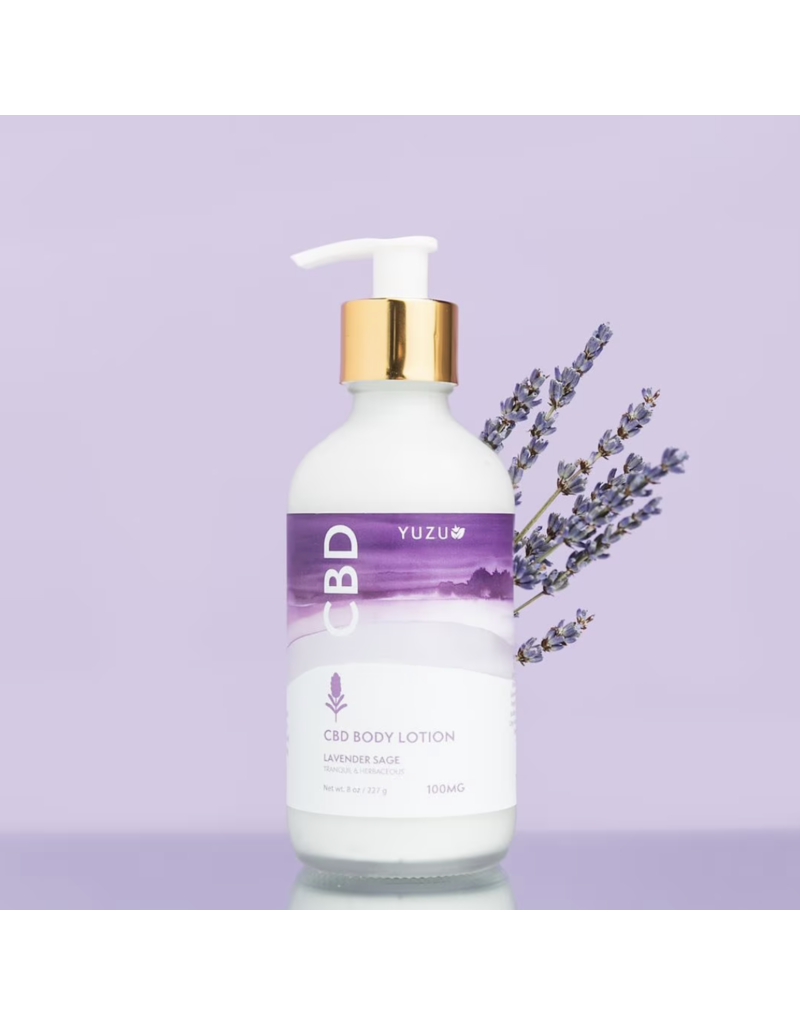 Yuzu Soap CBD Body Lotion Lavender Sage 100mg