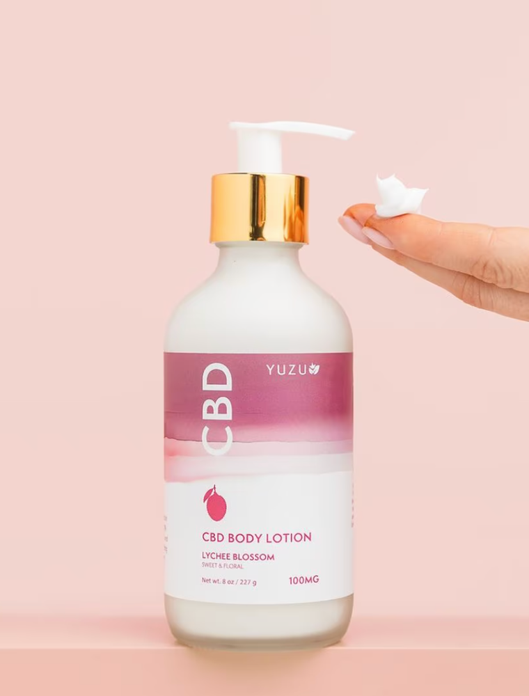 Yuzu Soap CBD Body Lotion (100MG) - Lychee Blossom