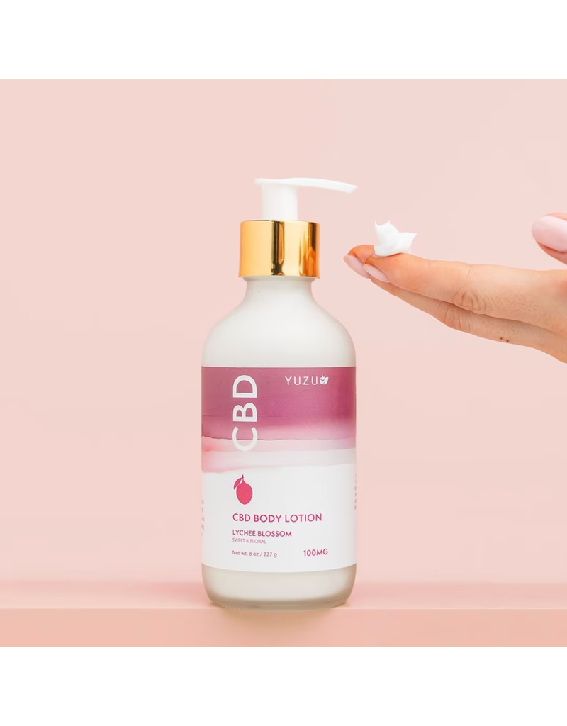Yuzu Soap CBD Body Lotion (100MG) - Lychee Blossom
