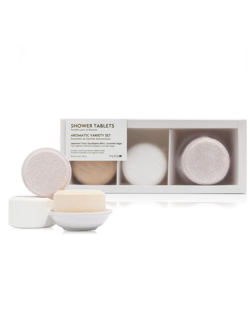 Yuzu Soap Multi-Use Shower Tablets (Set of 3) -Aromatic Variety