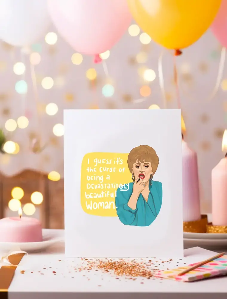 Cocollama Design Golden Girls Greeting Card