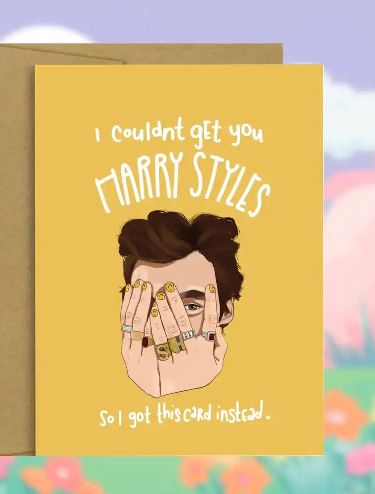 Cocollama Design Harry Styles Greeting Card