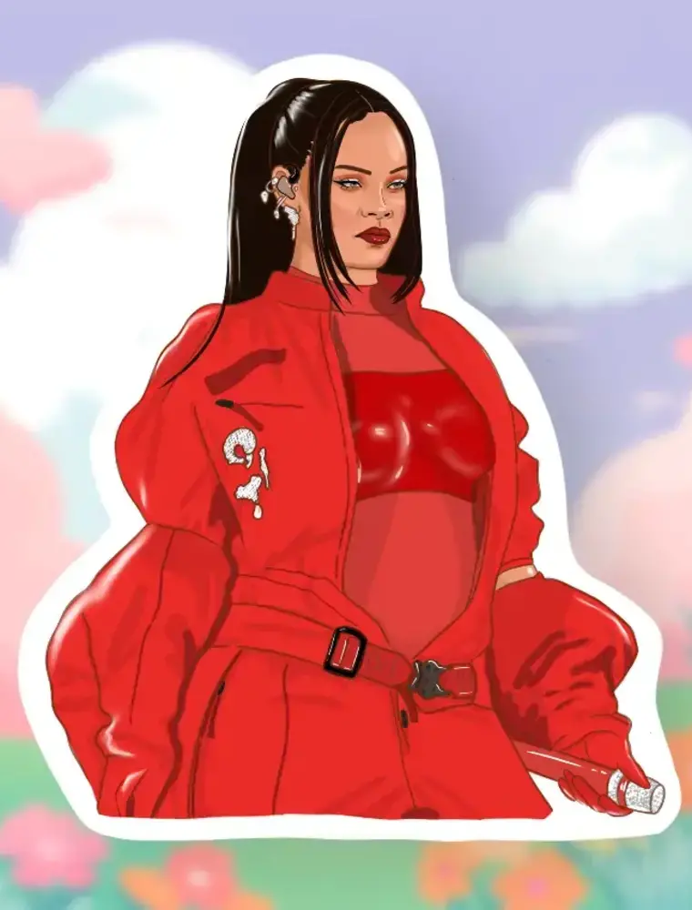 Cocollama Design Rihanna Sticker