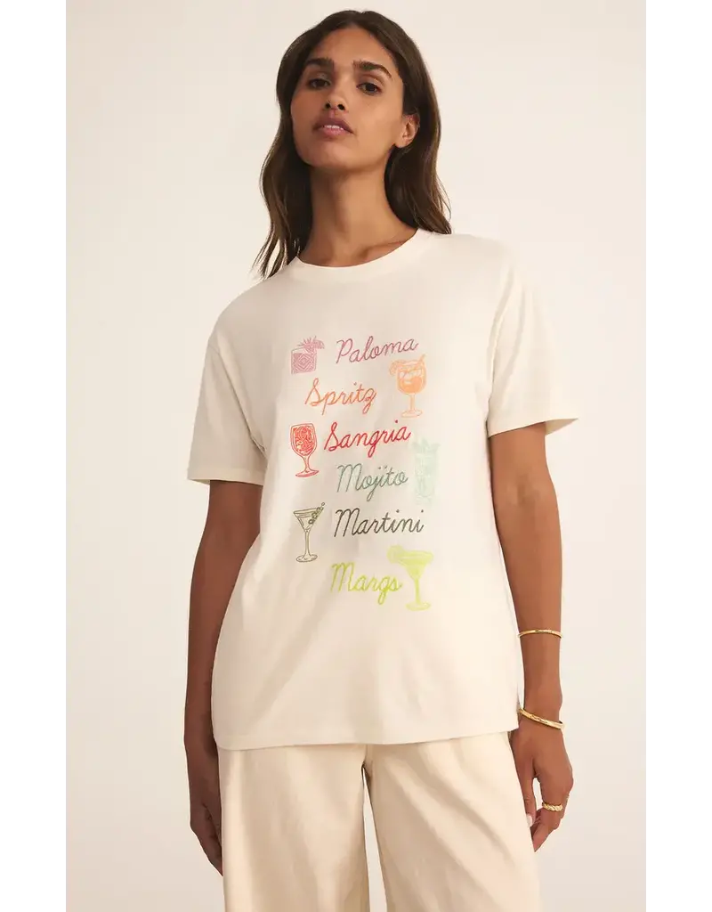 Z Supply Cocktails Boyfriend Tee