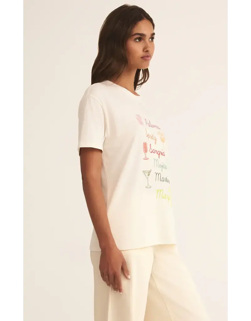 Z Supply Cocktails Boyfriend Tee