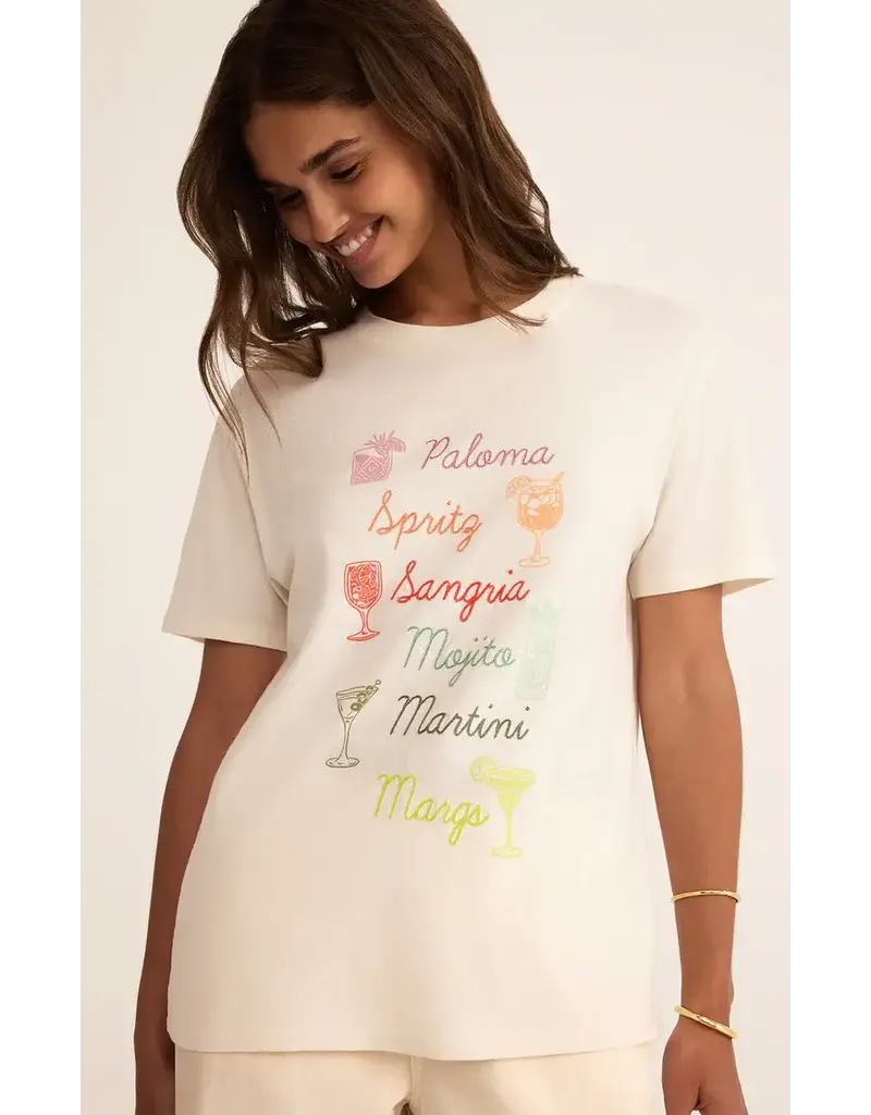 Z Supply Cocktails Boyfriend Tee