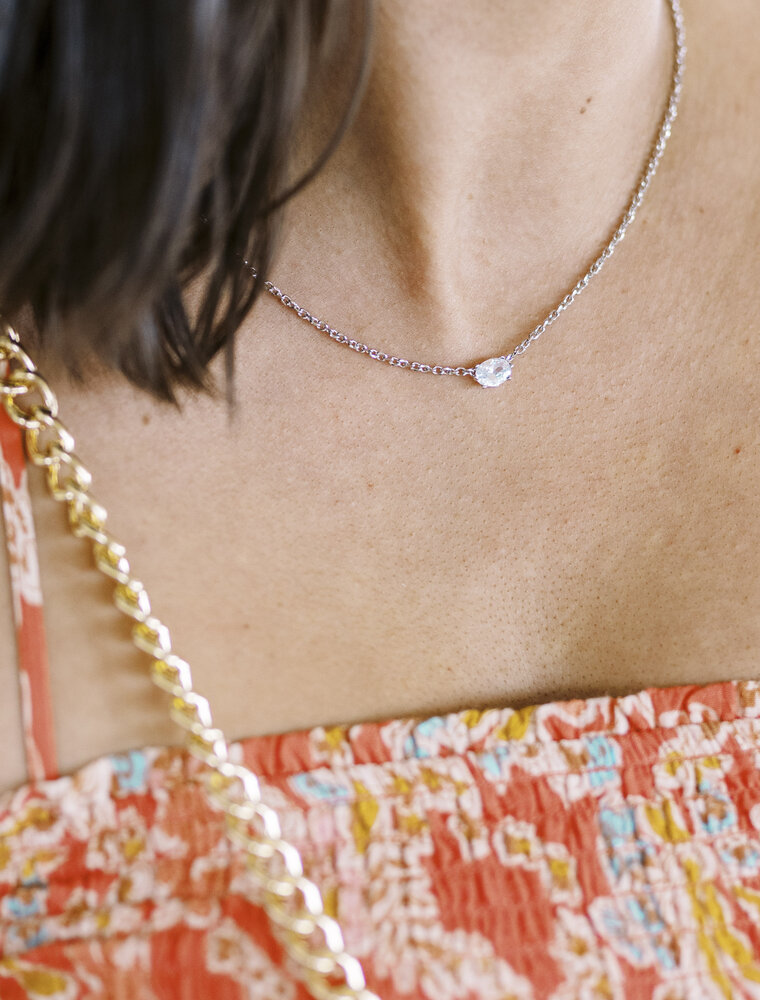 Kendra Scott Cailin Pendant Necklace Rhodium