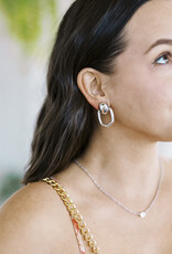 Kendra Scott Kai Open Frame Earring Rhodium