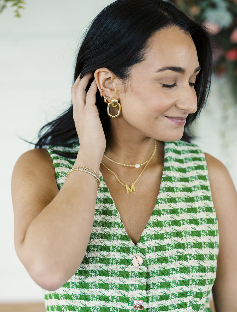 Kendra Scott Kai Open Frame Earring Gold