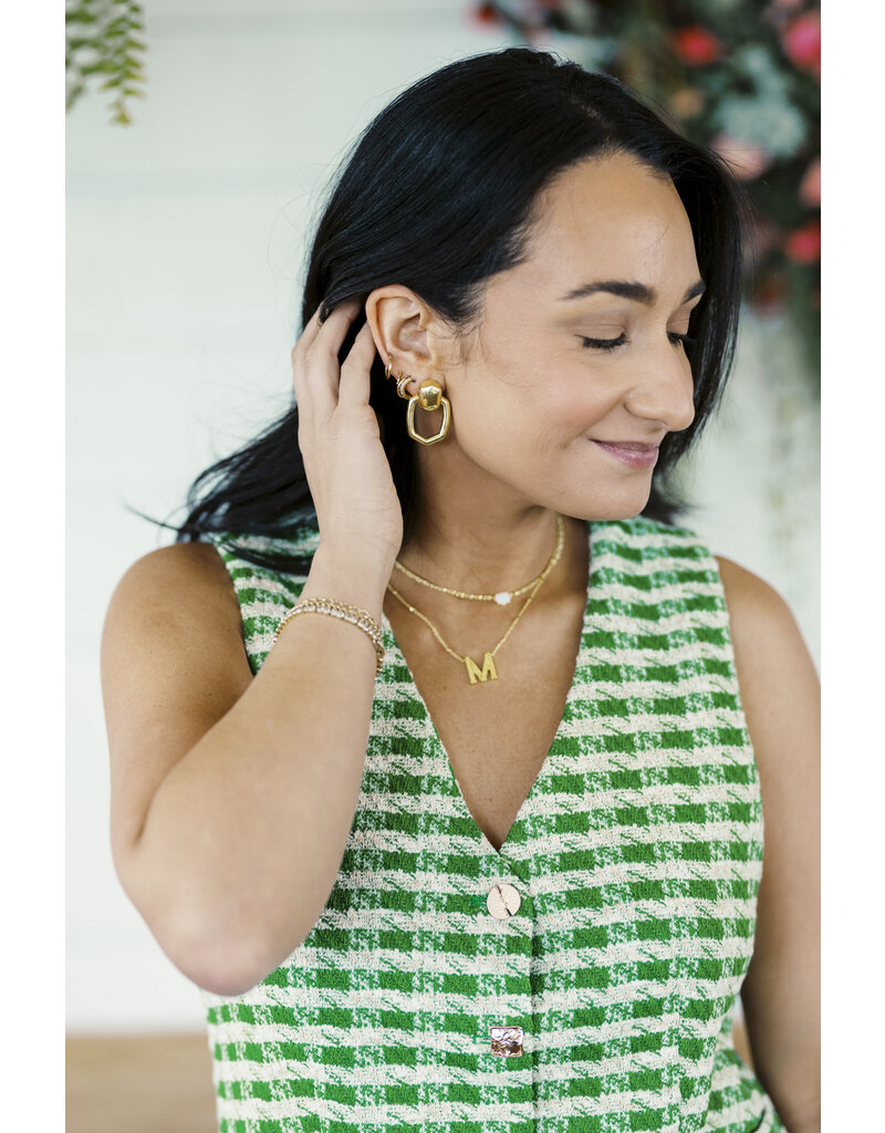 Kendra Scott Kai Open Frame Earring Gold