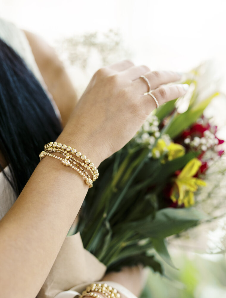 ENEWTON Admire Gold 3MM Bead Bracelet