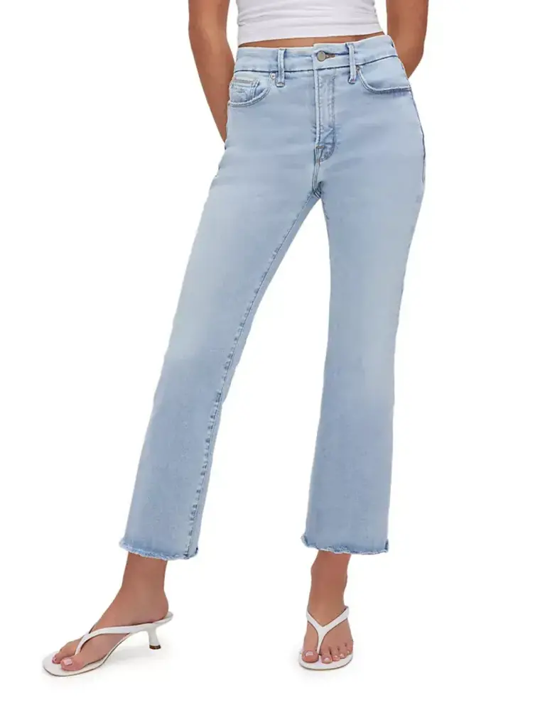 Good American Always Fits Good Legs Crop Mini Boot Jeans