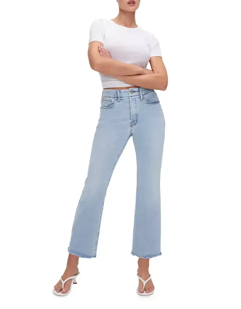 Good American Always Fits Good Legs Crop Mini Boot Jeans
