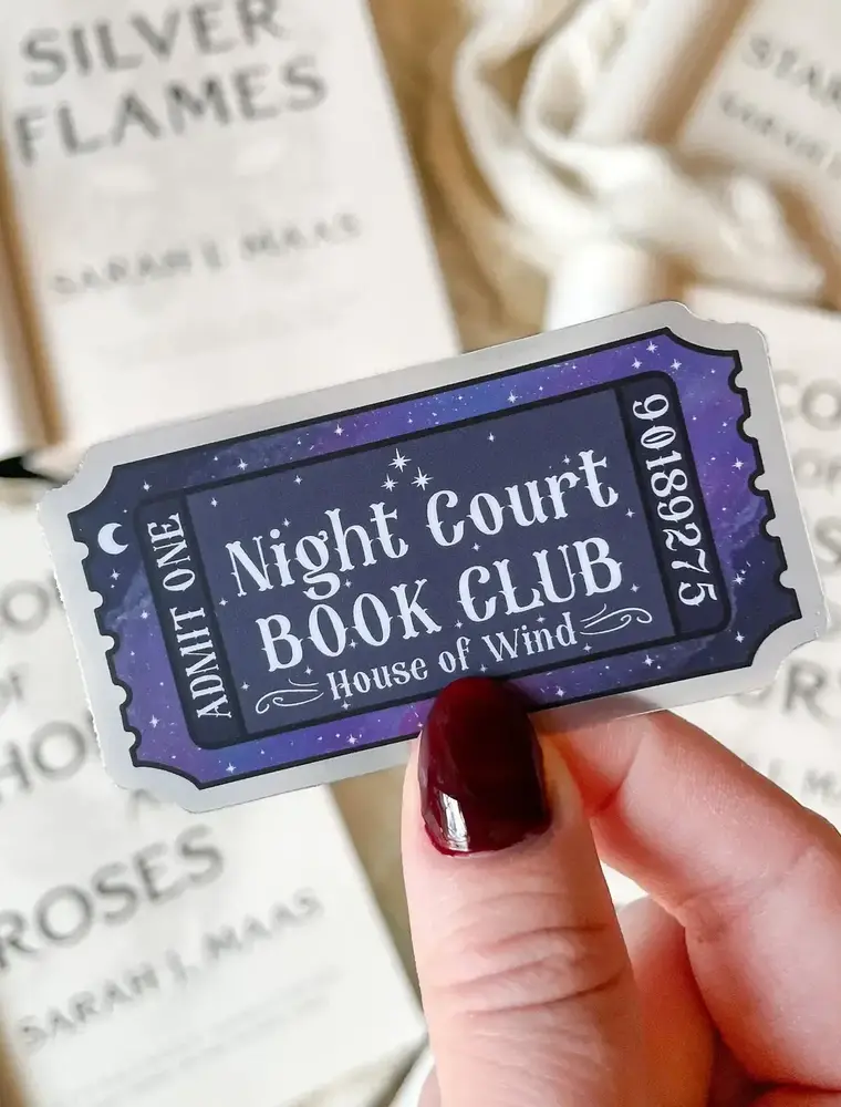 meaggie moos Night Court Book Club ACOTAR Sticker