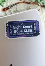 meaggie moos Night Court Book Club ACOTAR Sticker