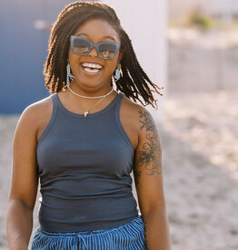 Z Supply Confidential Dark Indigo Gradient Polarized Sunnies