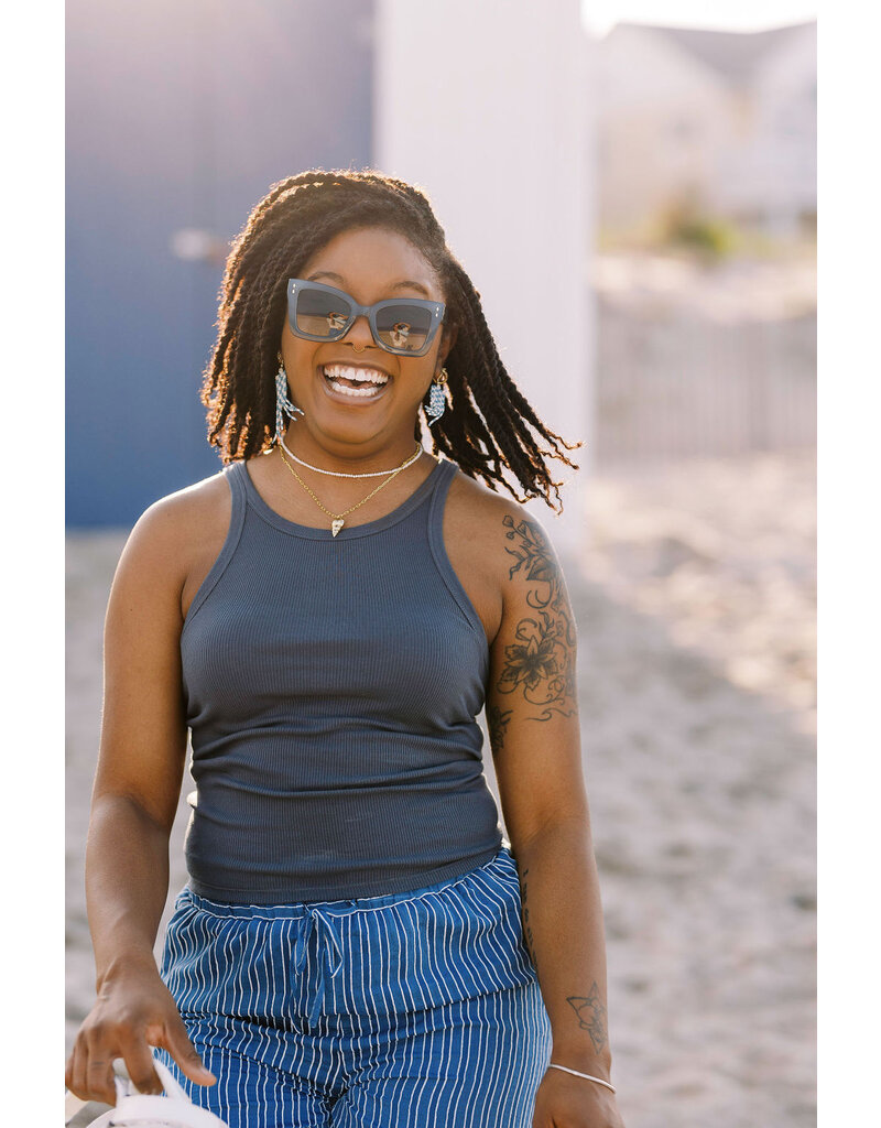 Z Supply Confidential Dark Indigo Gradient Polarized Sunnies