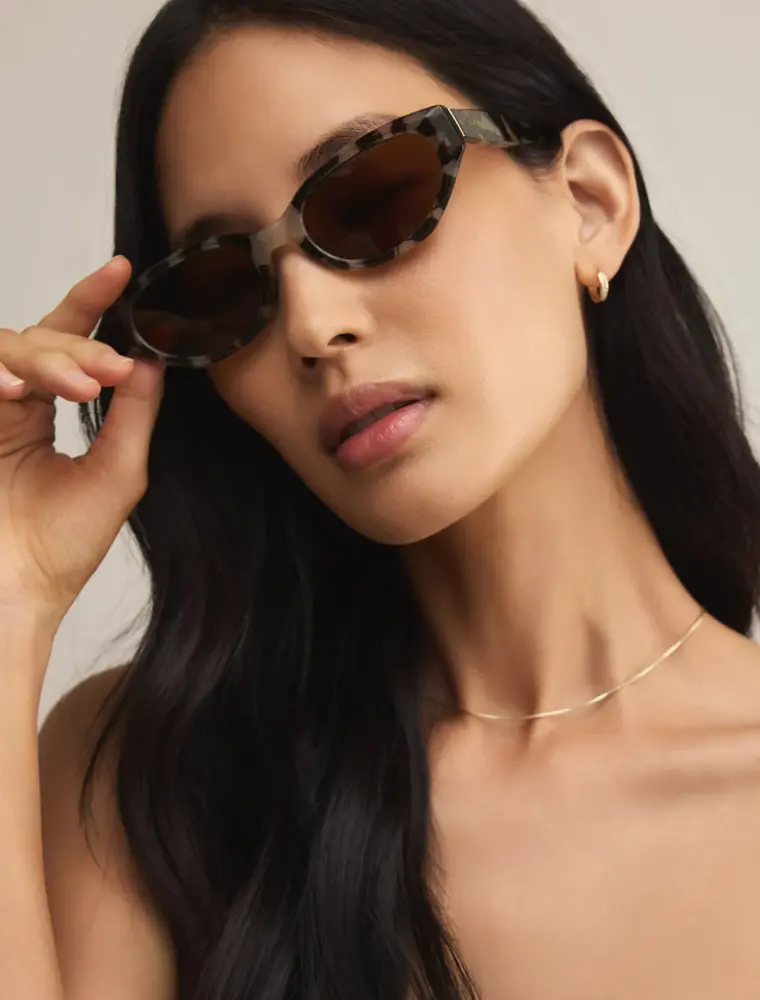 Z Supply Heatwave Brown Tortoise Brown Polarized Sunnies