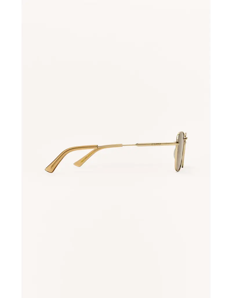 Z Supply Fastlane Gold Gradient Polarized Sunnies
