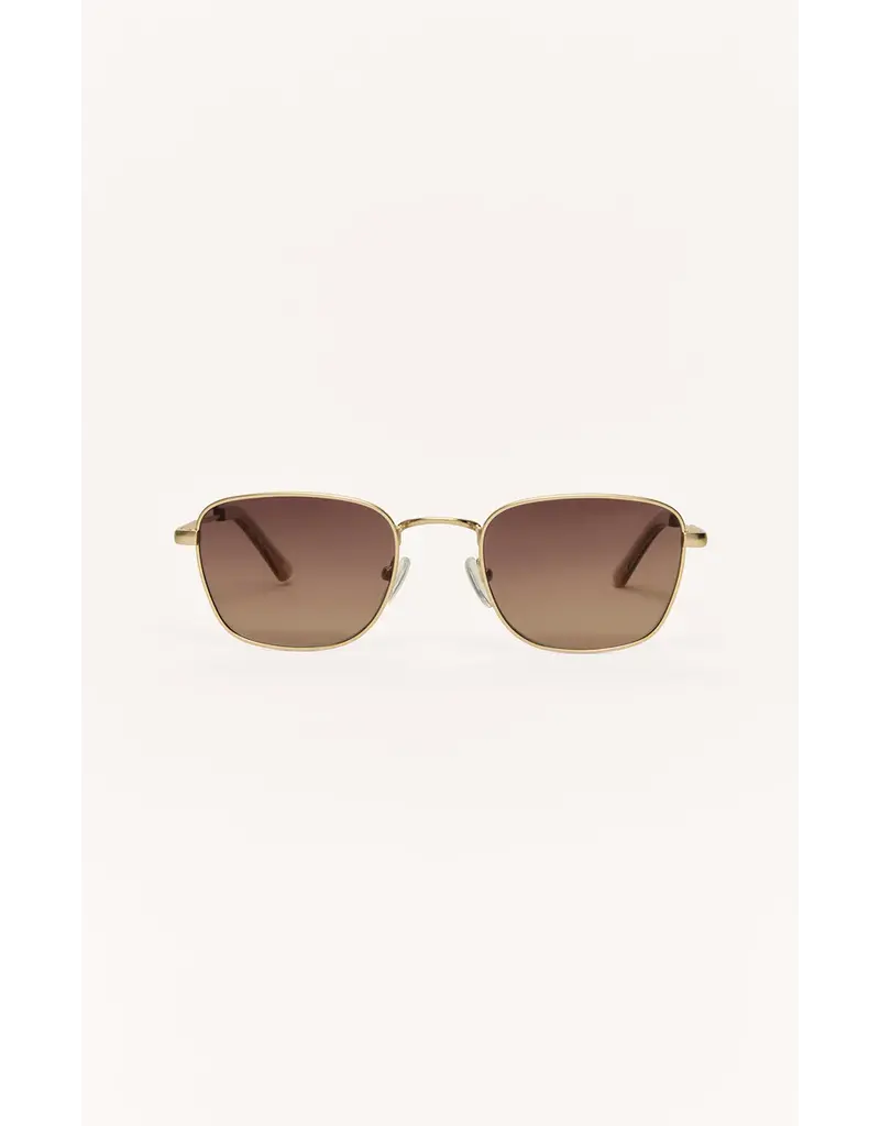 Z Supply Fastlane Gold Gradient Polarized Sunnies
