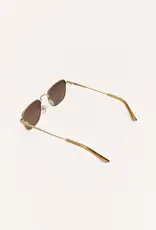 Z Supply Fastlane Gold Gradient Polarized Sunnies
