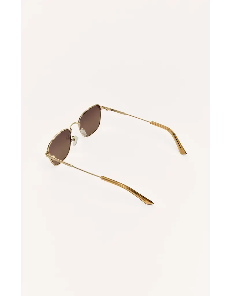 Z Supply Fastlane Gold Gradient Polarized Sunnies