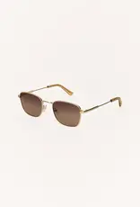 Z Supply Fastlane Gold Gradient Polarized Sunnies