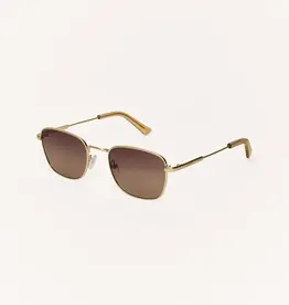 Z Supply Fastlane Gold Gradient Polarized Sunnies