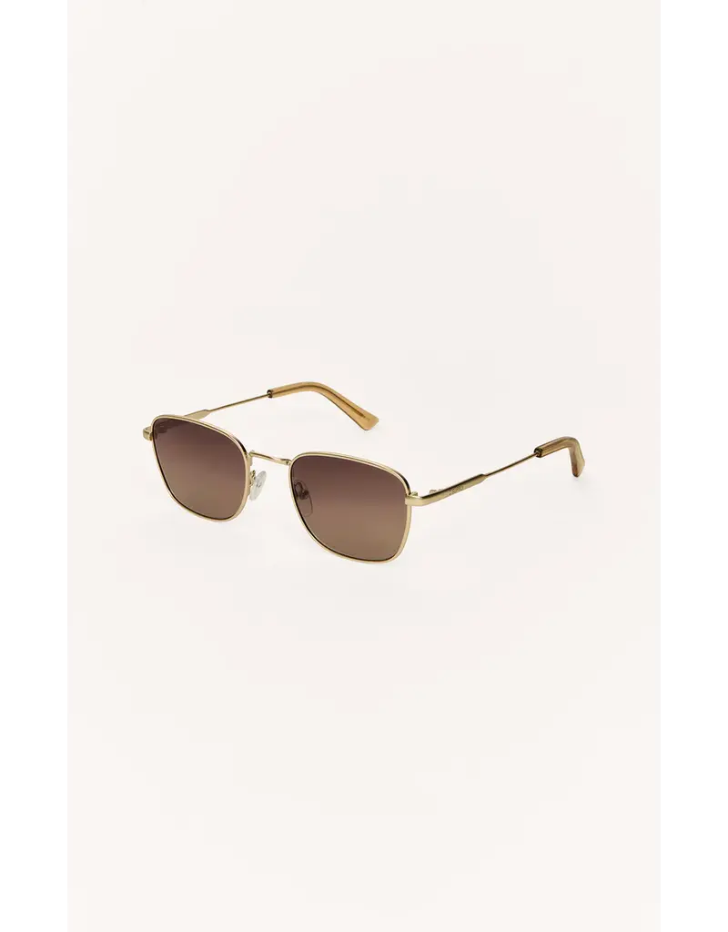 Z Supply Fastlane Gold Gradient Polarized Sunnies