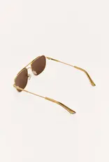 Z Supply Skyline Gold Brown Polarized Sunnies