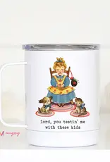 Mugsby Lord You Testing Me Funny Travel Mug