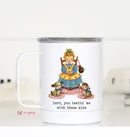 Mugsby Lord You Testing Me Funny Travel Mug