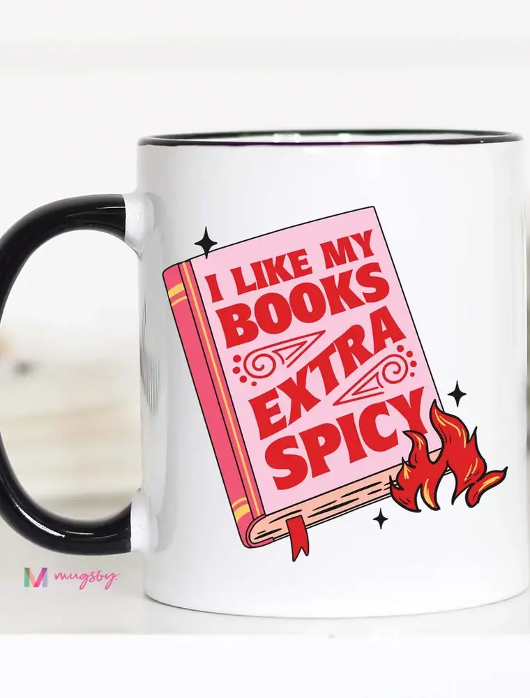 Mugsby I Like my Books Extra Spicy Mug