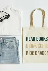 Mugsby Read Books Ride Dragons Tote
