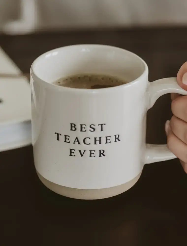 Sweet Water Decor Best Teacher Ever Stoneware Mug